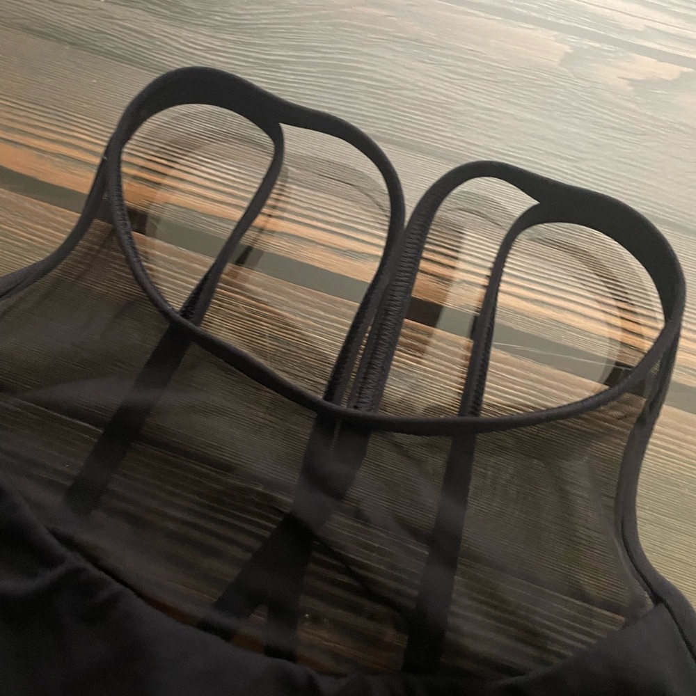 Lululemon Black Sports Bra Sleek Racerback Design - Picture 2 of 5